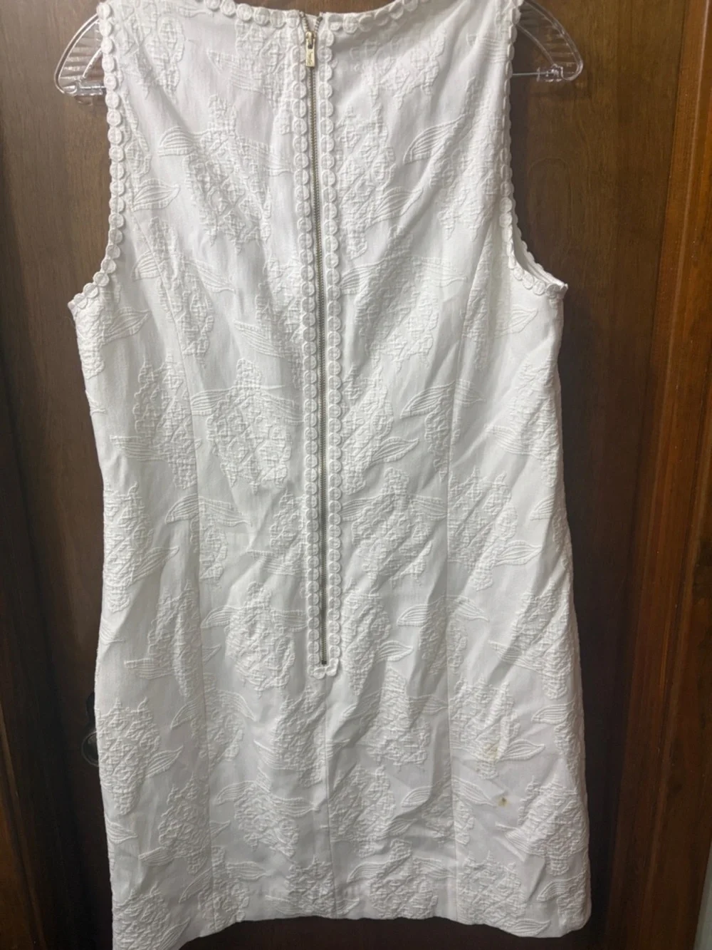 Lilly Pulitzer Sleeveless White Embroidered Turtle Dress 12 - Picture 9 of 10